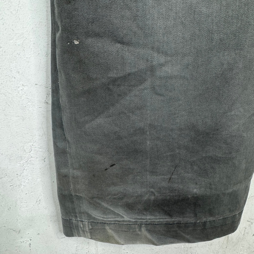 Dries Van Noten Gray Twill Pants