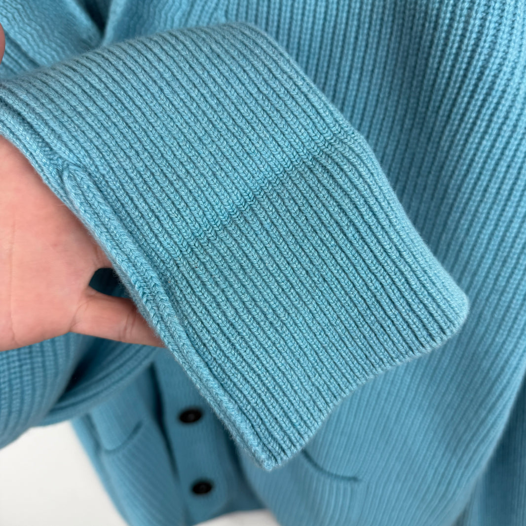 Tom Ford Baby Blue Cashmere Knit Cardigan