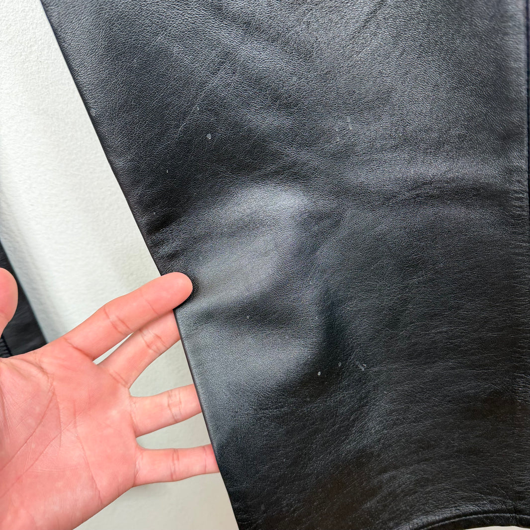 Acne Studios Black Leather Pants