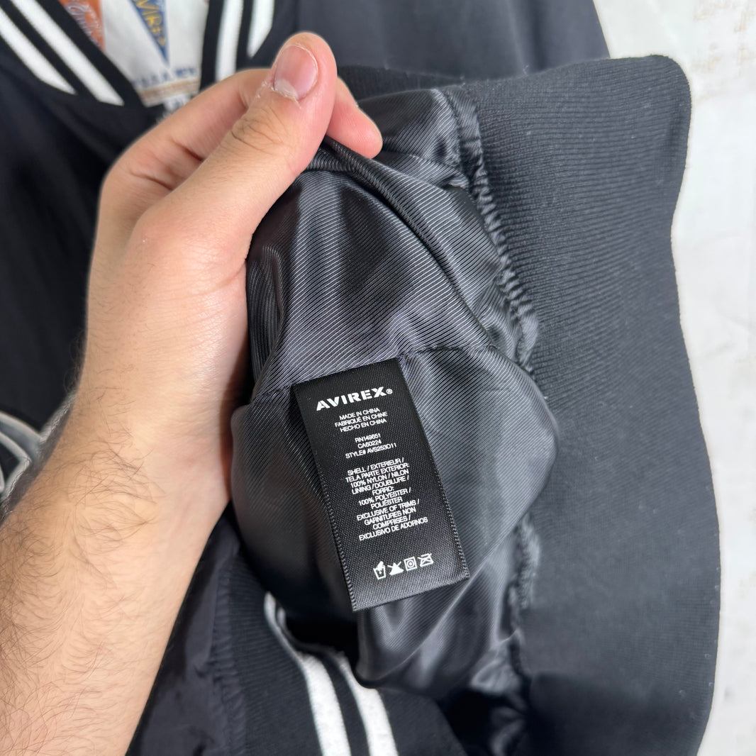 Avirex Leather Script Windbreaker Jacket