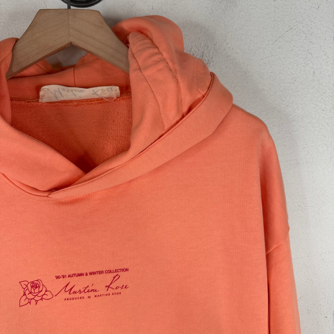 Martine Rose Peach Logo Cinch Hoodie