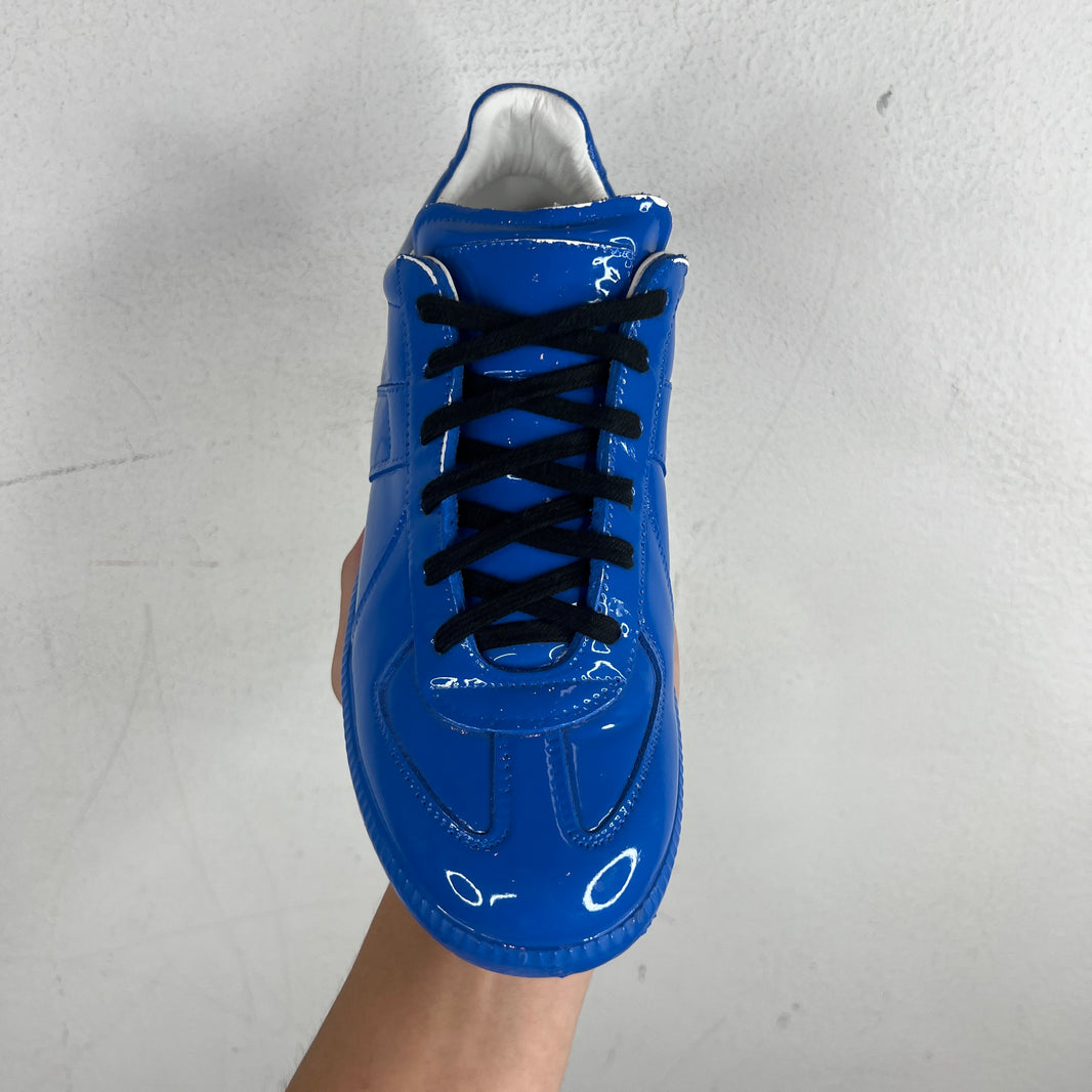 Margiela Blue Patent Leather Replica Sneakers