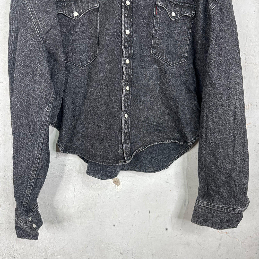 Vetements x Levis Western Snap Denim Overshirt