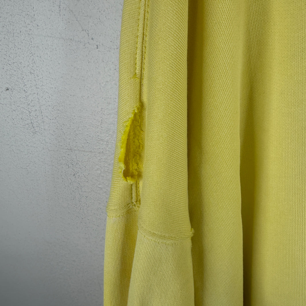 Balenciaga Sample Yellow Distressed Hoodie
