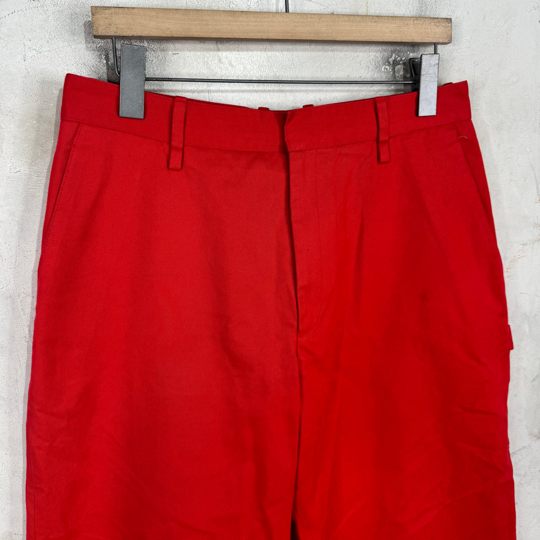 Louis Vuitton Red Uniformes Carpenter Pants