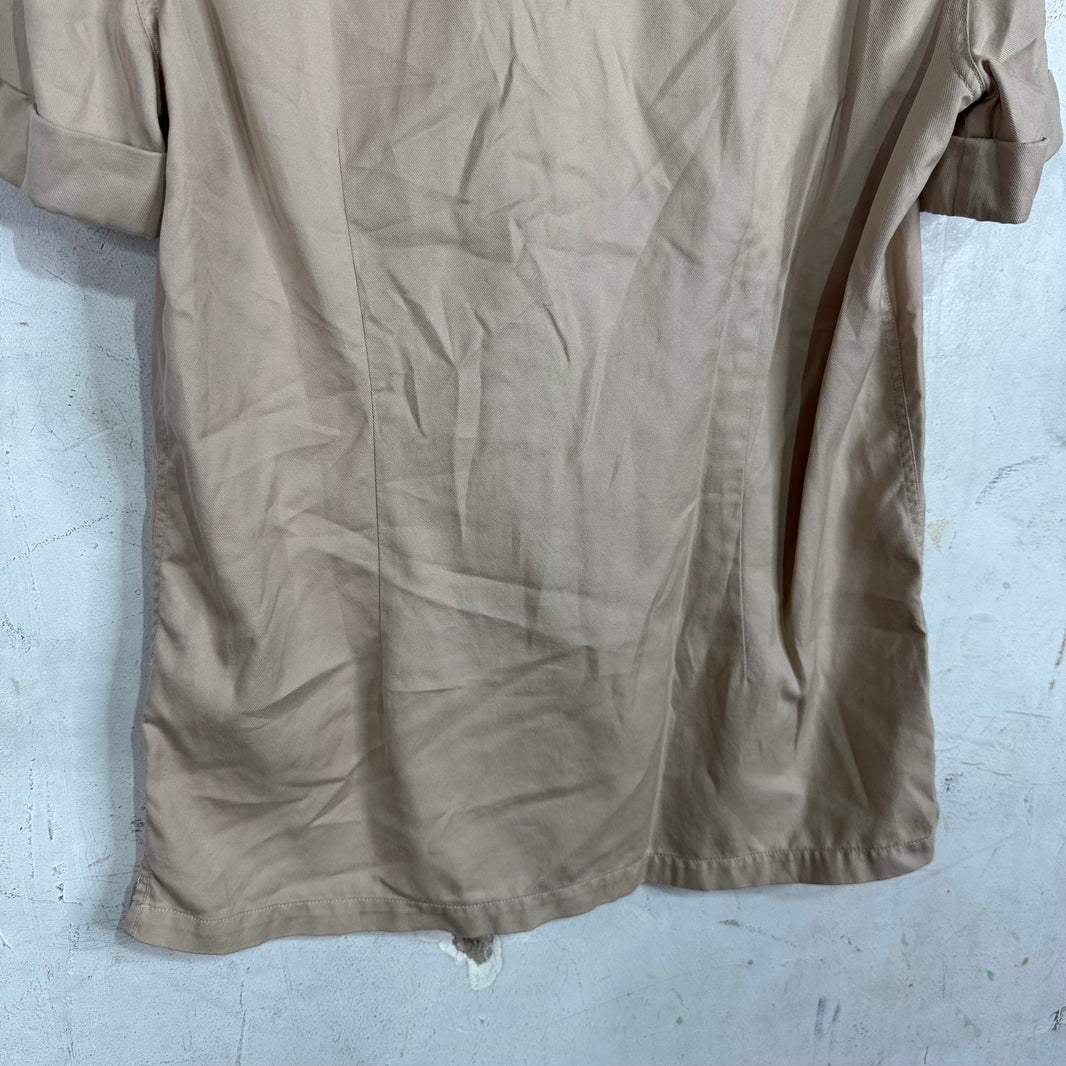 Brunello Cucinelli Camp Collar Snap Button Shirt