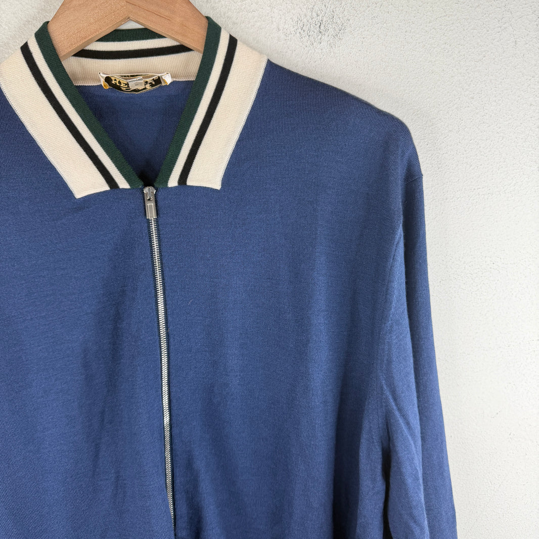 Hermes Cashmere/Silk Light Zip Track Jacket