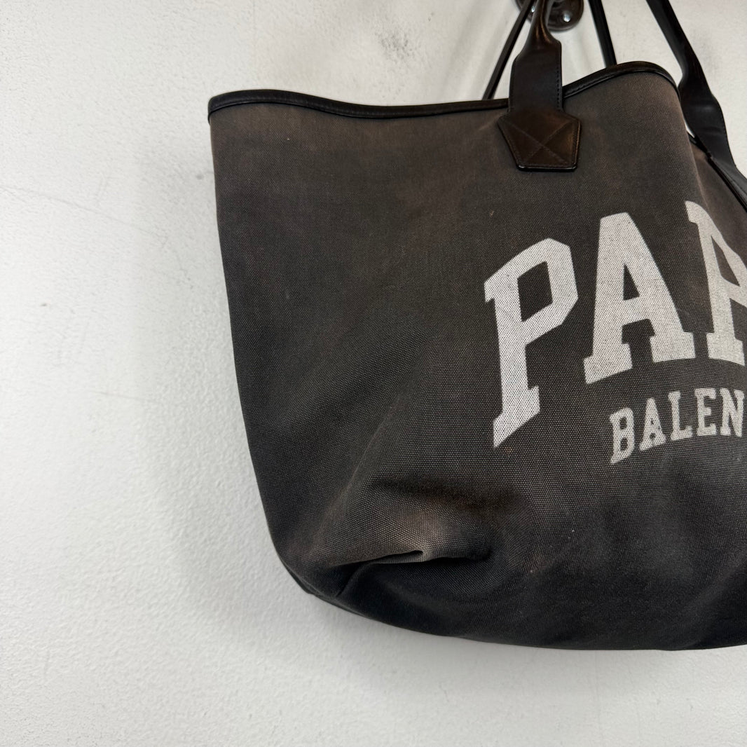 Balenciaga Canvas Cities Paris Tote Bag