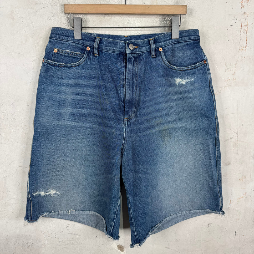 Margiela MM6 Distressed Denim Shorts
