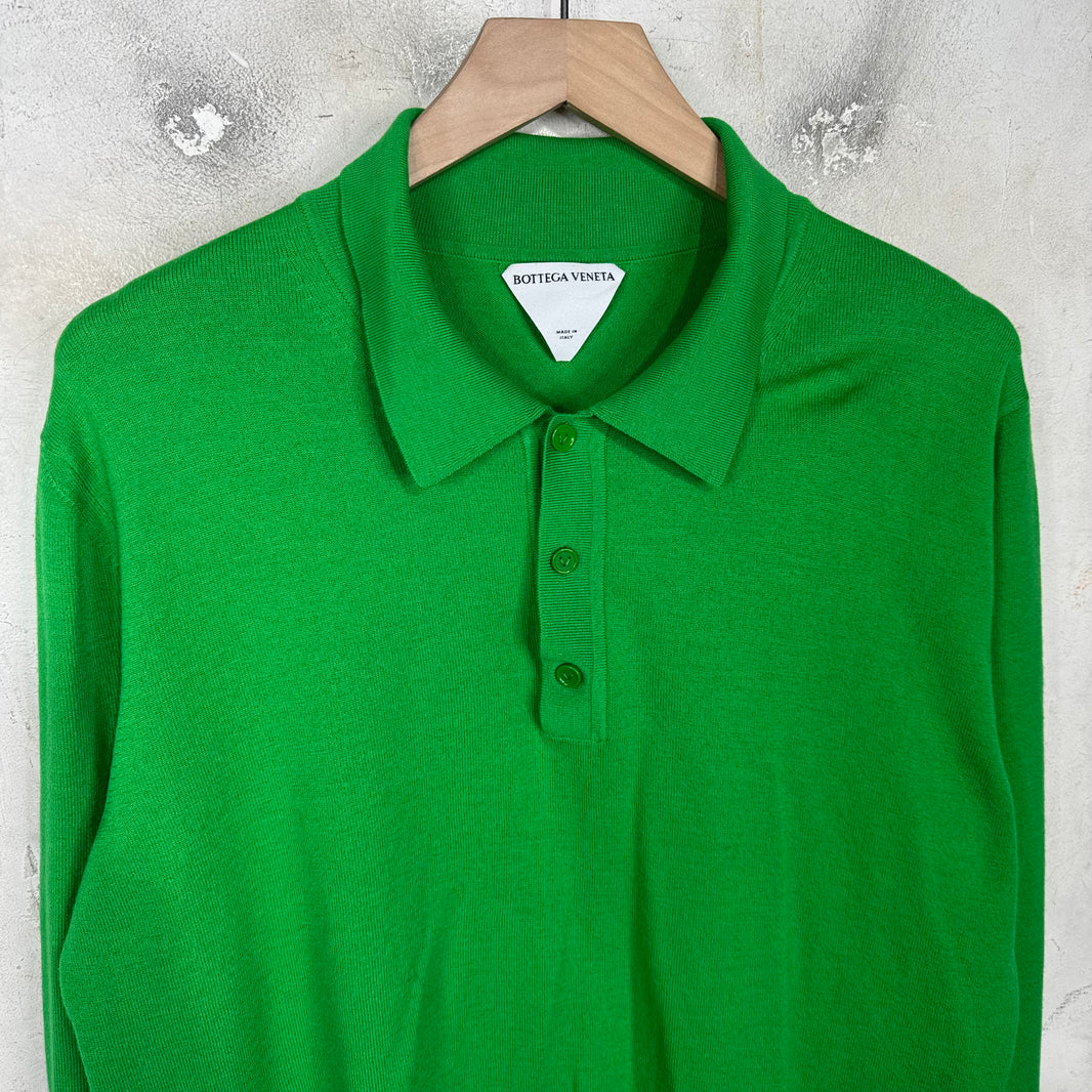 Bottega Veneta Green Rugby Sweater