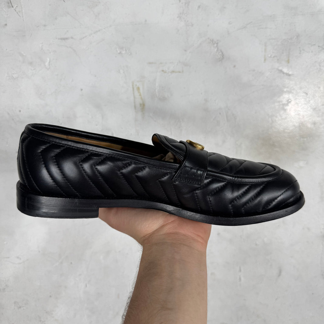 Gucci Quilted Interlock Logo Loafers