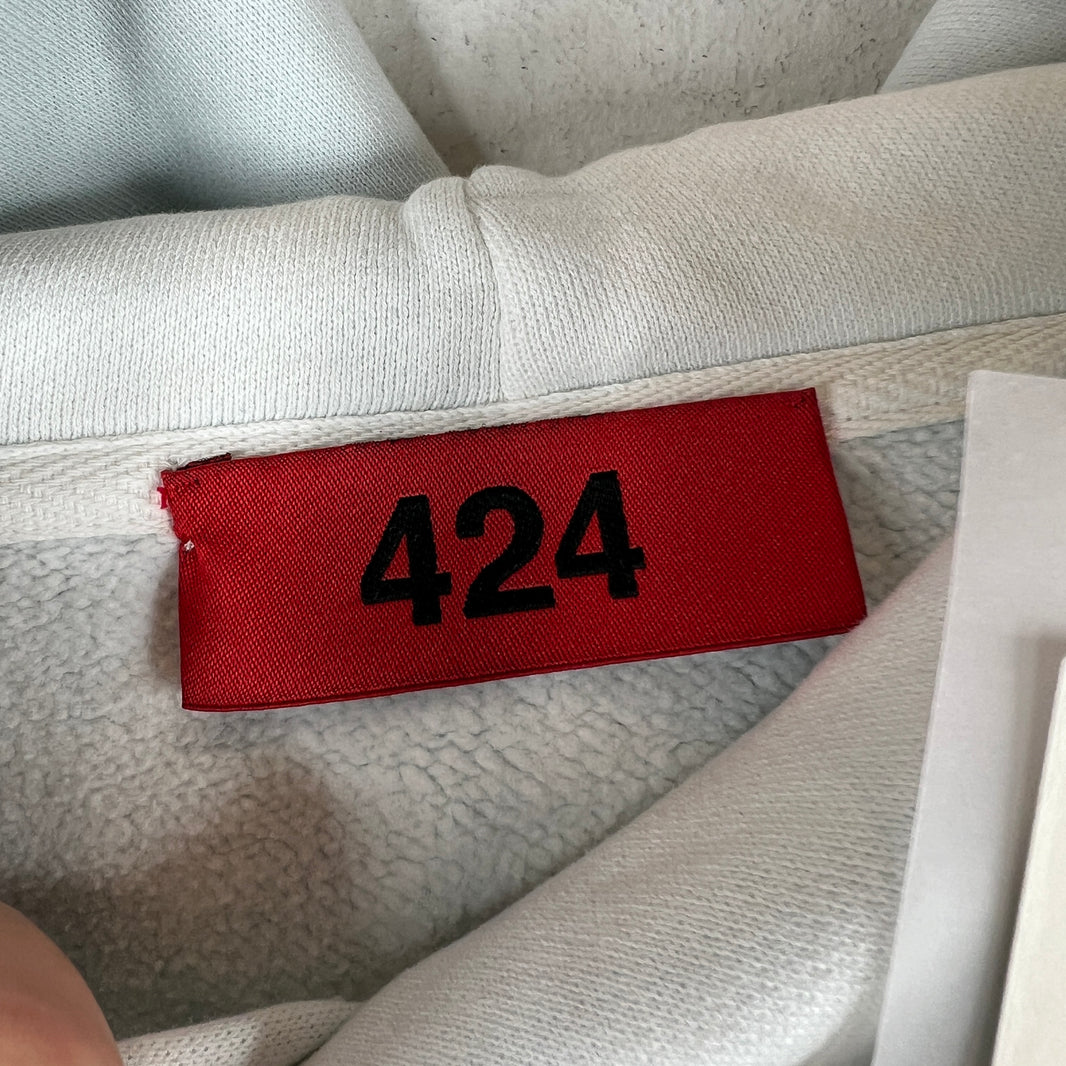 424 Baby Blue Valentina Grave Hoodie