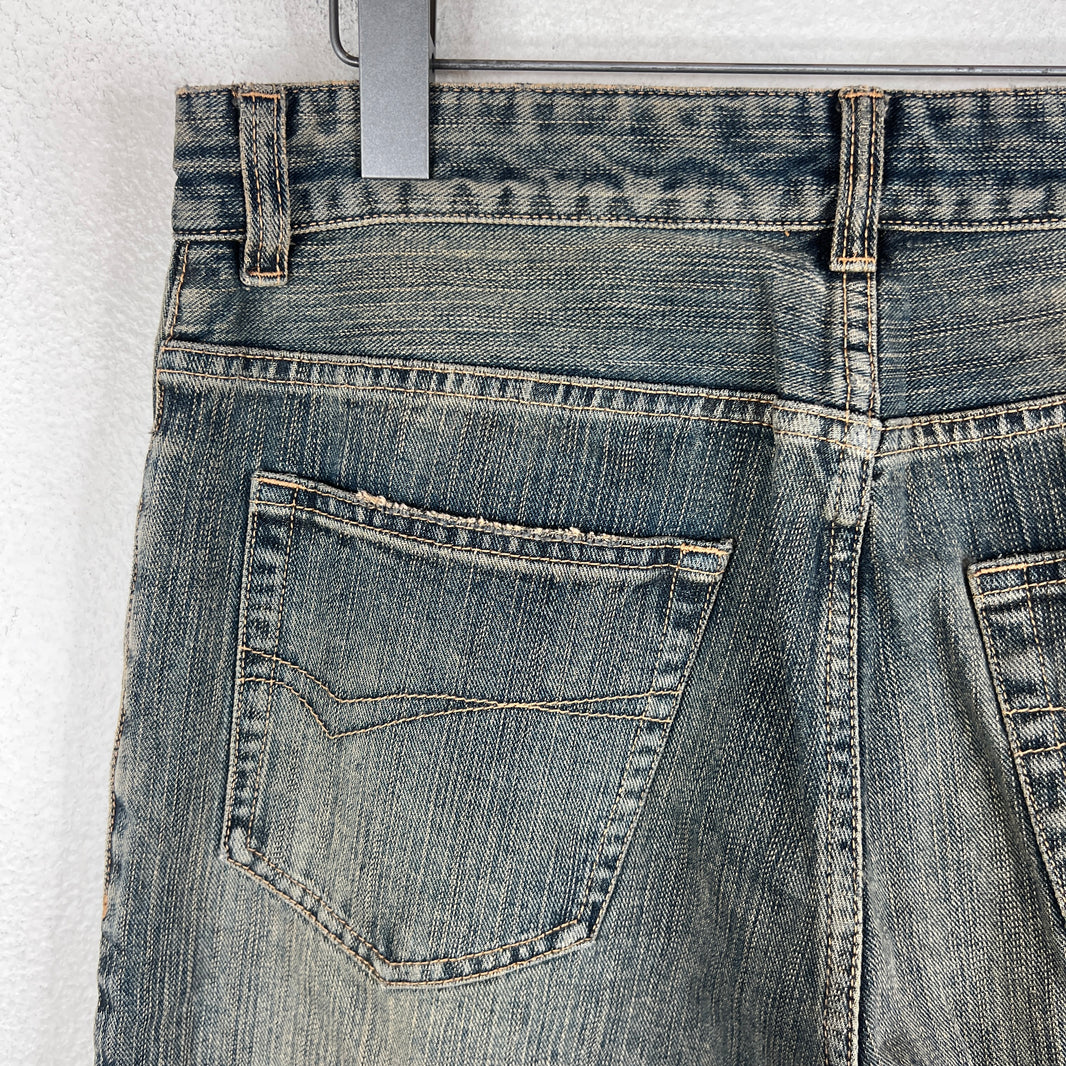 Balenciaga Blue Washed Flared Bootcut Jeans