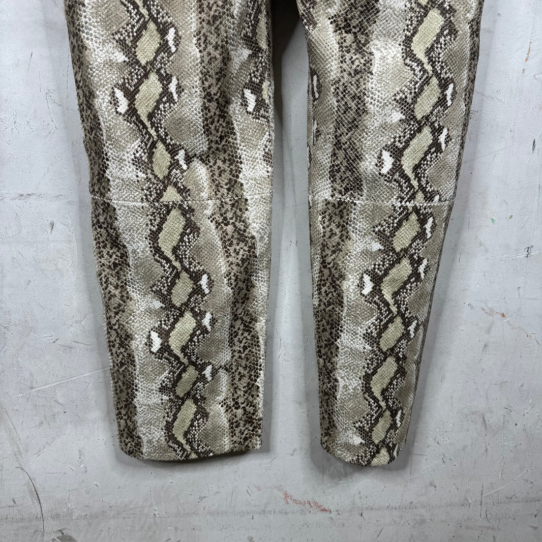 Stussy Snakeskin Embossed Leather Pants