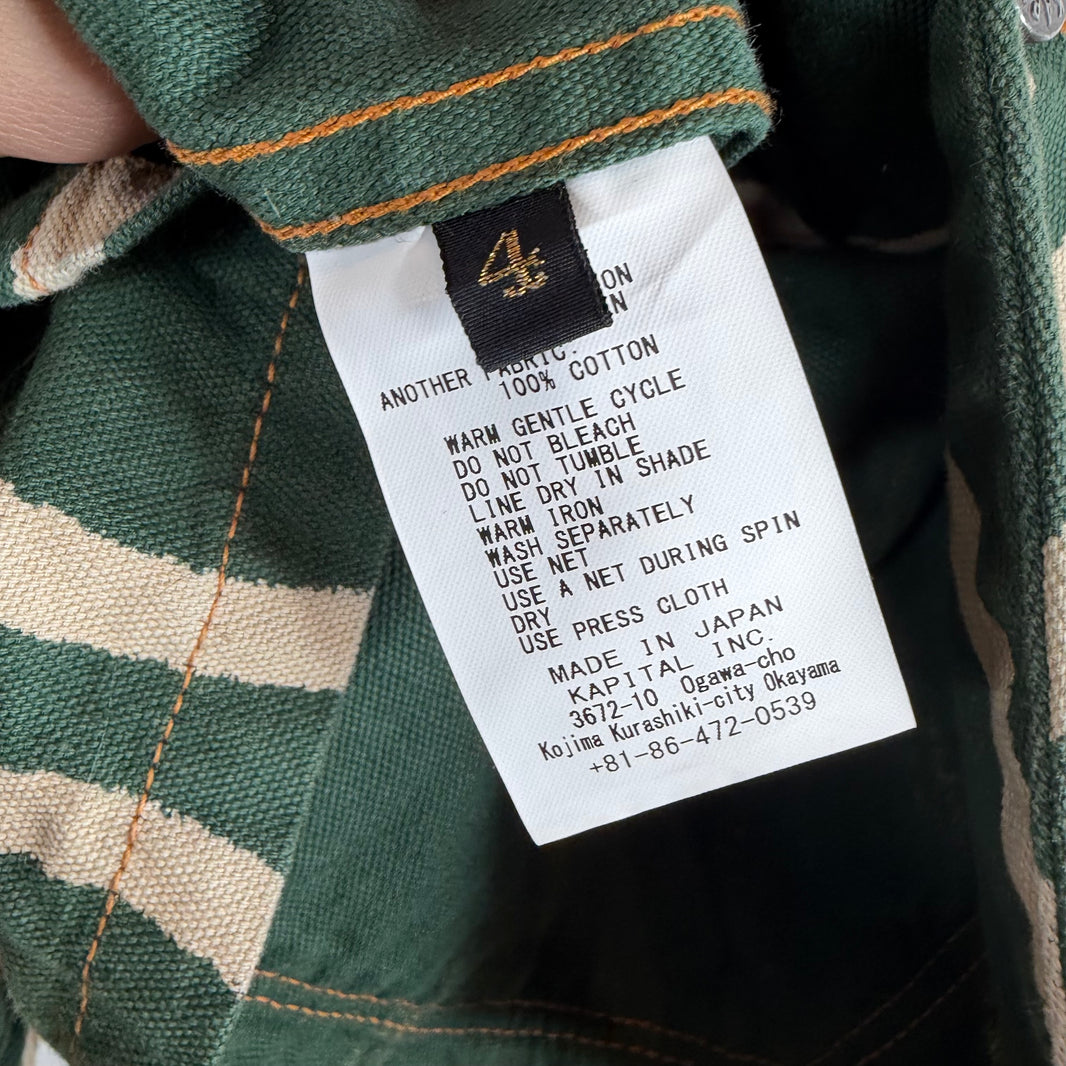 Kapital Cactus Drunk Stripe Chore Jacket