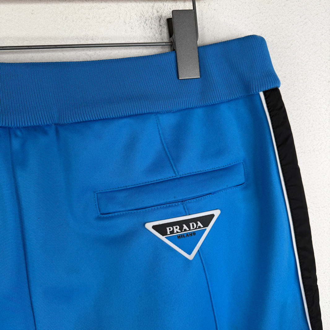 Prada Light Blue Side Stripe Track Pants