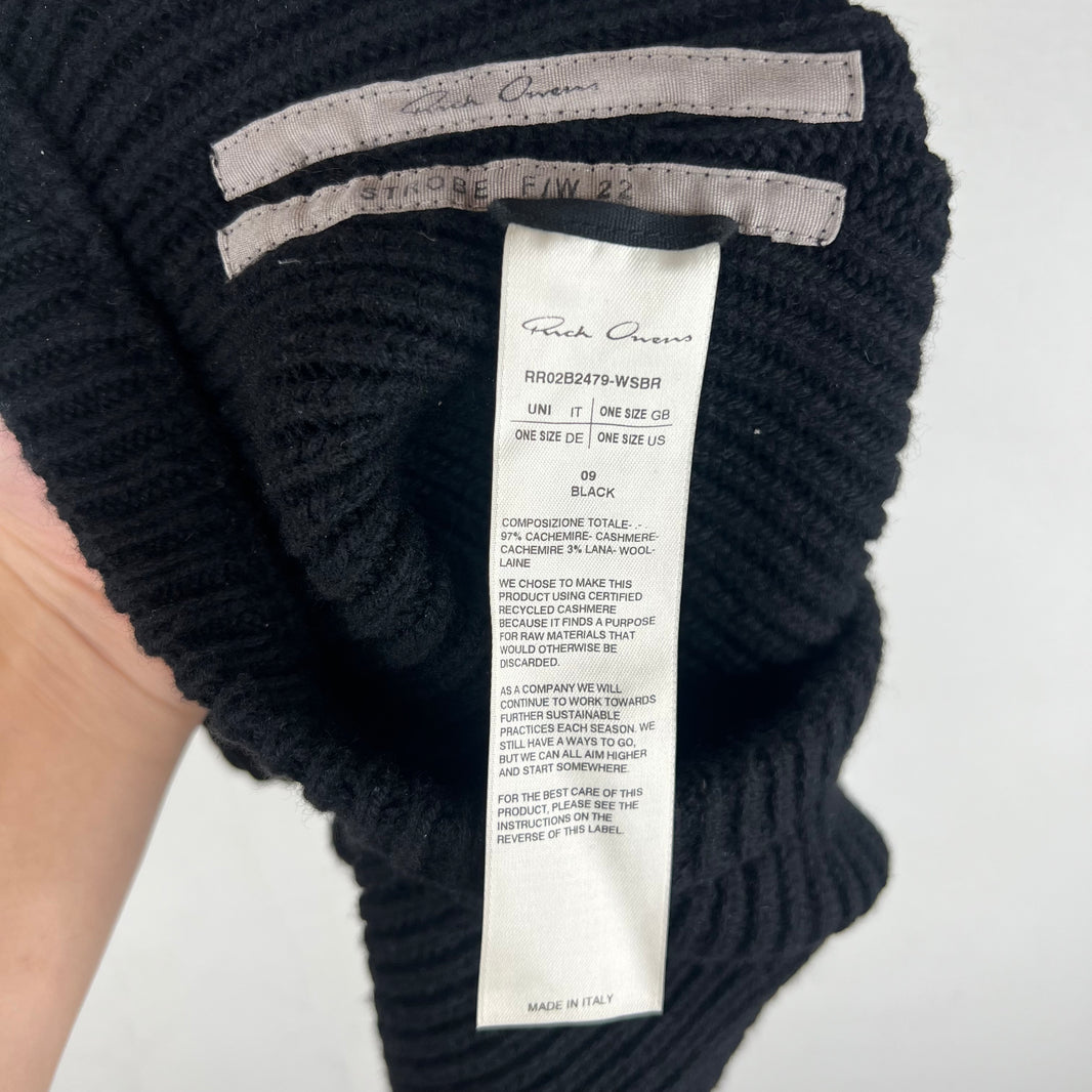 Rick Owens Cashmere/Wool Balaclava