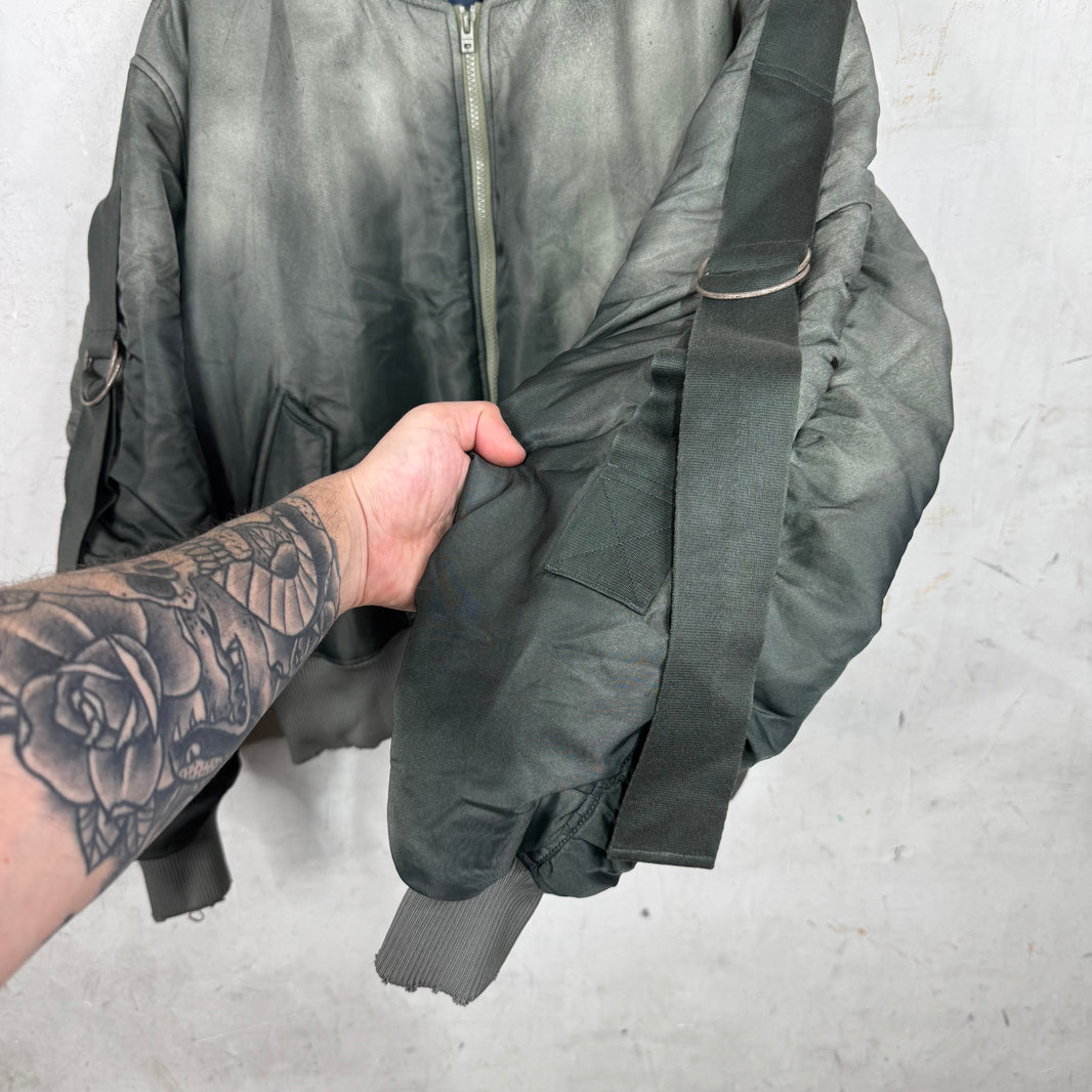 Acne Studios Distressed Bondage Bomber