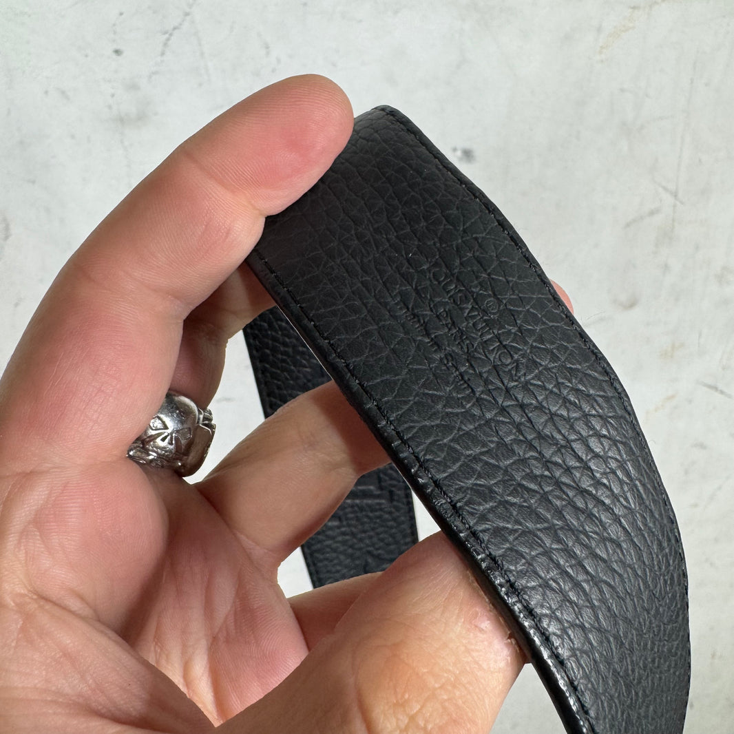 Louis Vuitton Black Monogram Soft Leather Belt