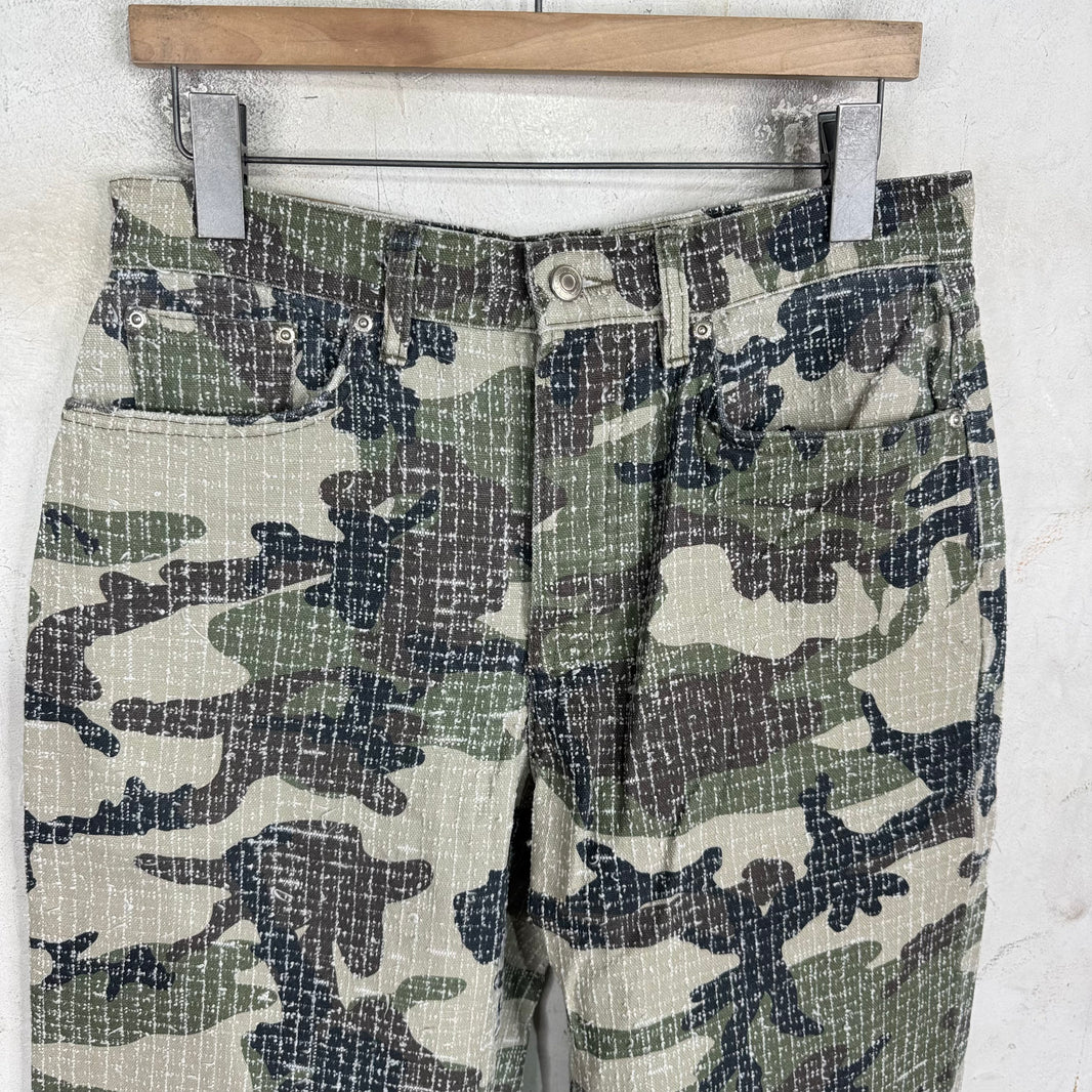 Stussy Camo Needle Punch Big Ol Jeans