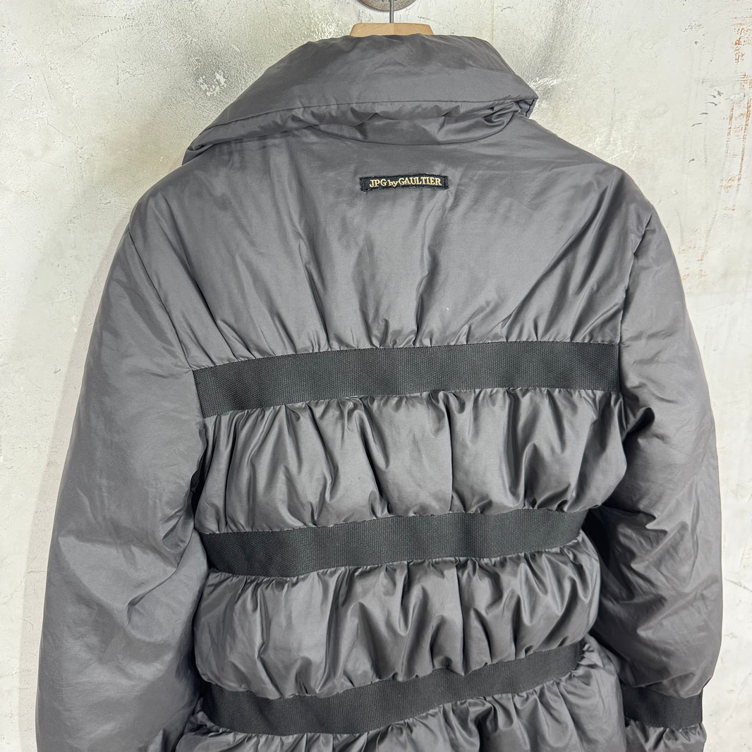 Jean Paul Gaultier Vintage Grey Bondage Puffer
