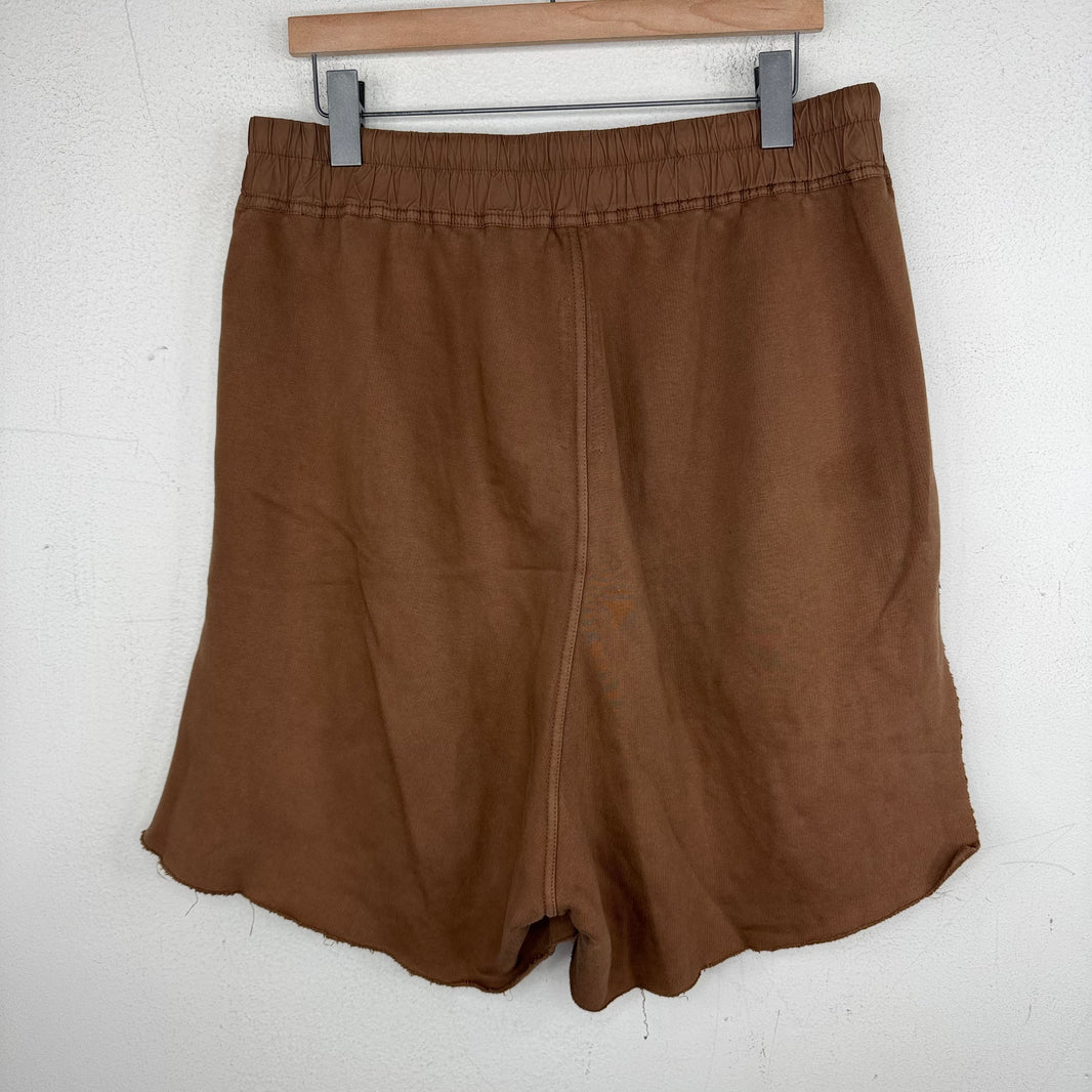 DRKSHDW Khaki Brown Felpa Long Boxer Shorts