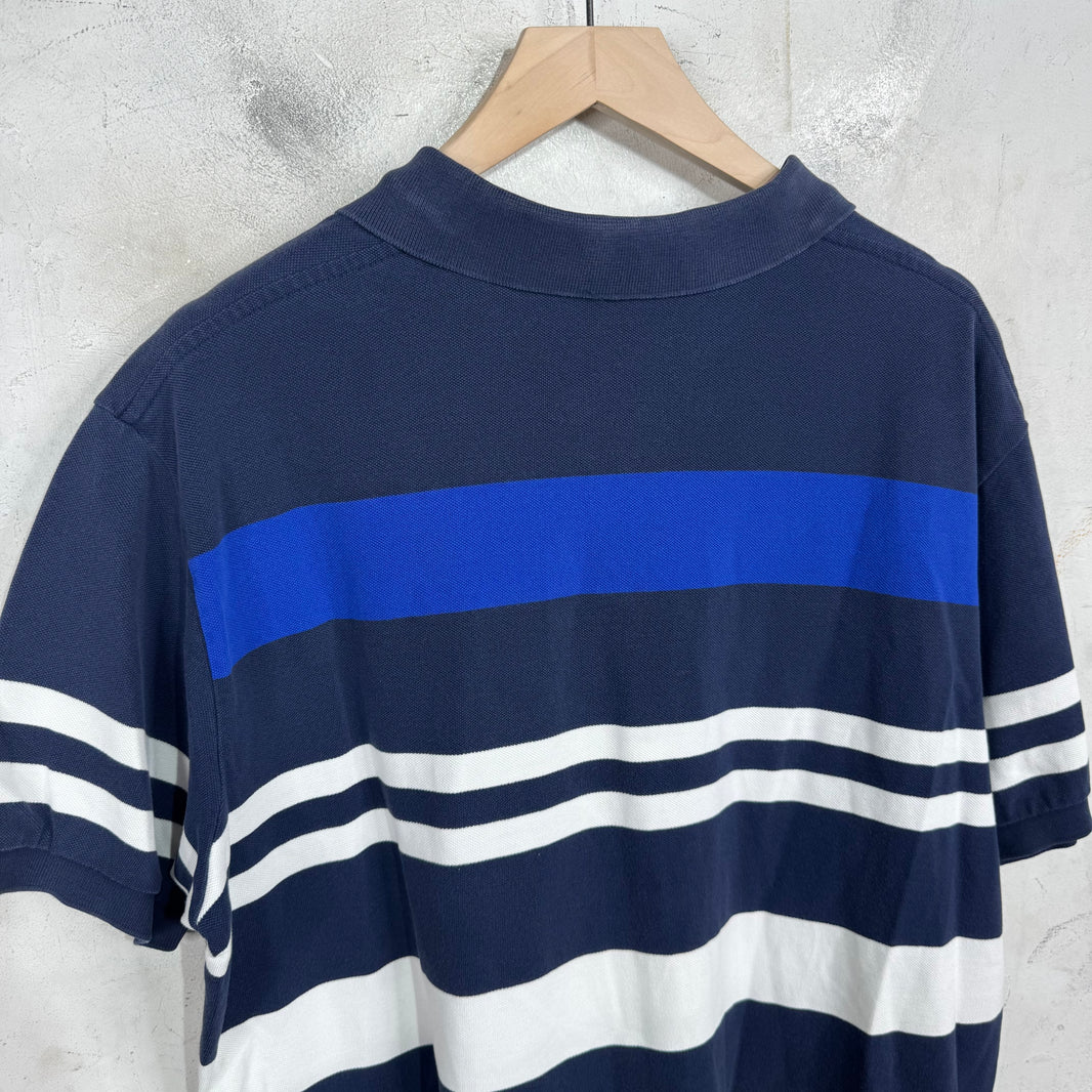 Ralph Lauren Striped Navy/White/Yellow Polo