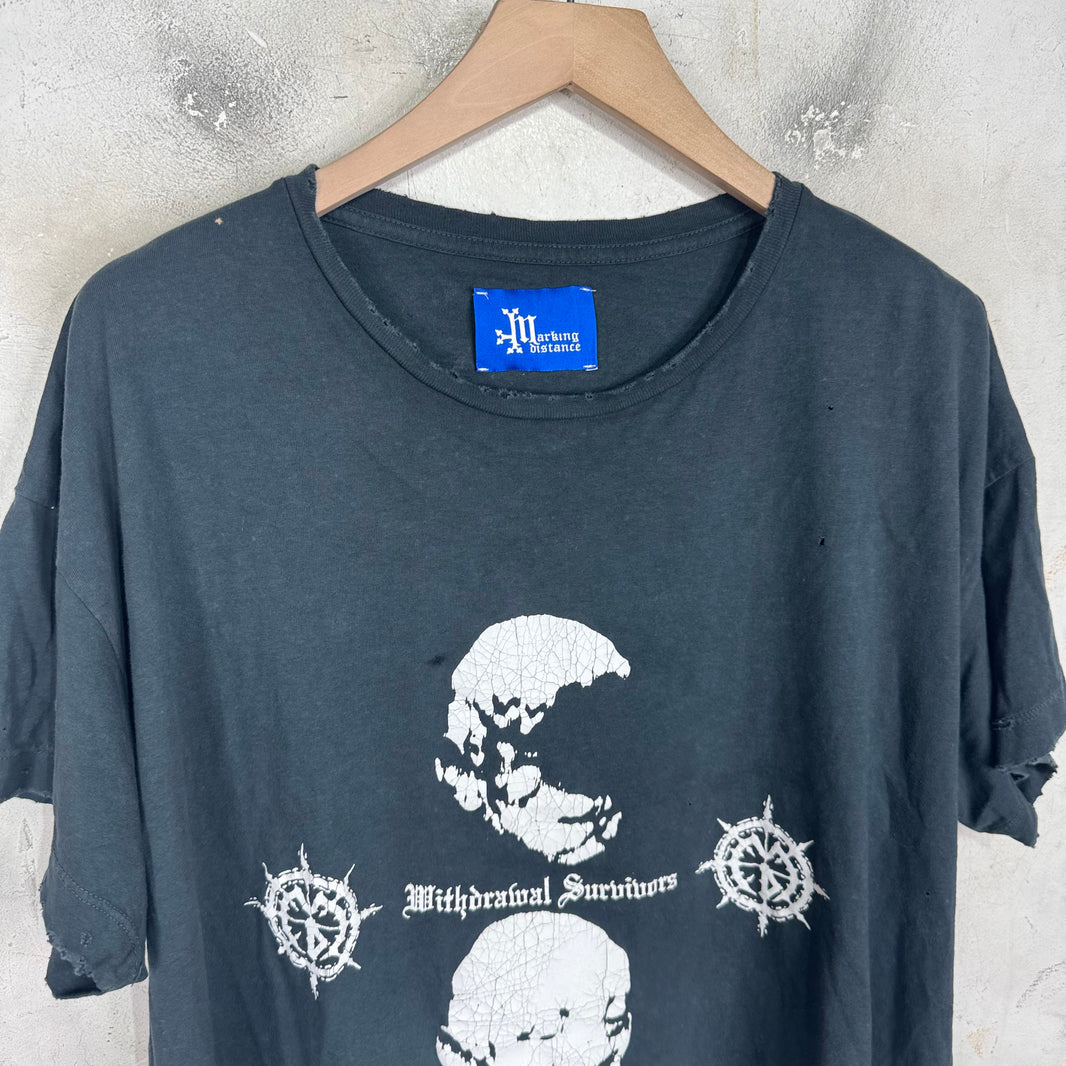 Marking Distance Cropped Withdrawal Survivors T-Shirt