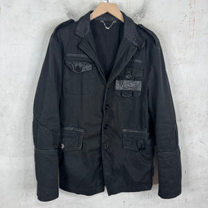 Dirk Bikkemberg Leather Elements Blazer Jacket