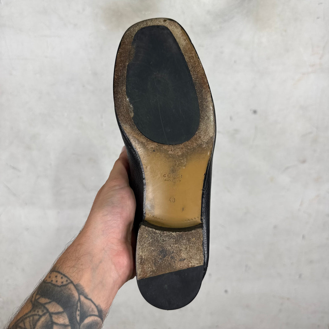 Gucci Heeled Horsebit Loafer