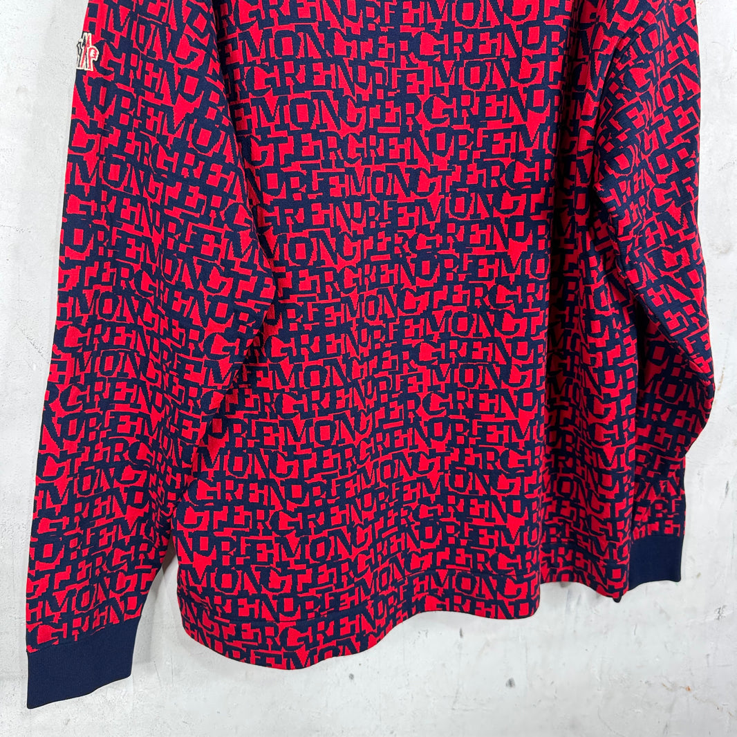 Moncler Grenoble AOP Text Hoodie