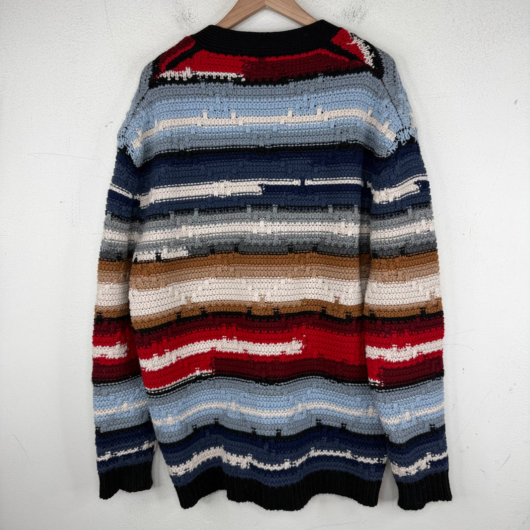 Amiri Sample Multi Color Woven Cardigan