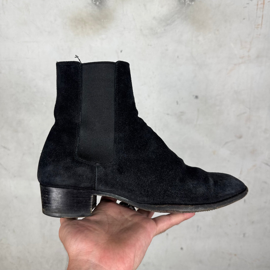 Saint Laurent Suede Chelsea Boots