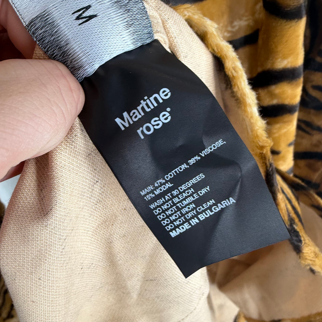 Martine Rose Tiger Faux Fur Overshirt