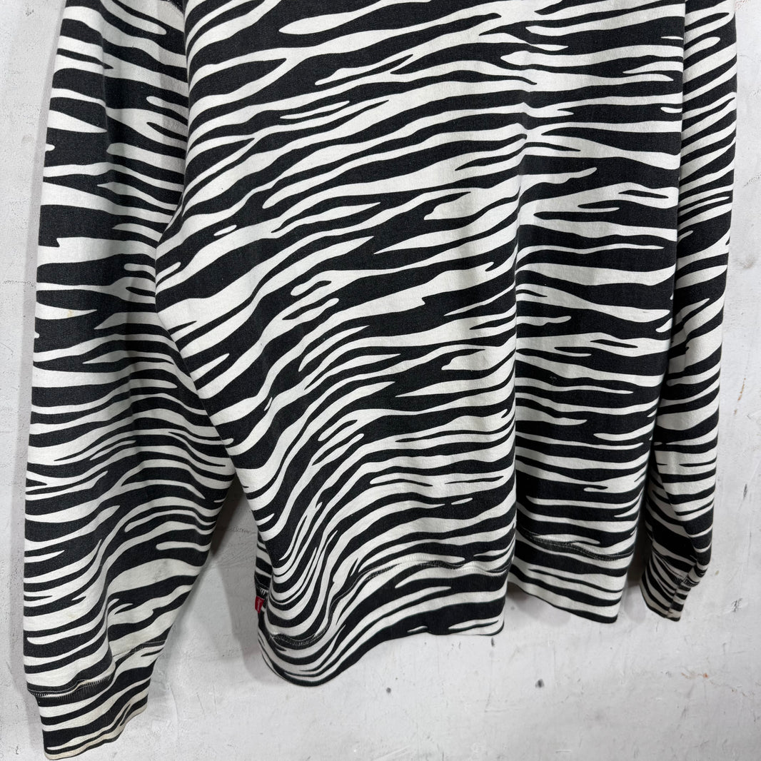 Supreme Zebra Box Logo Crewneck