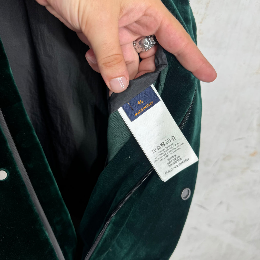 Louis Vuitton Velvet Hooded Trucker Jacket