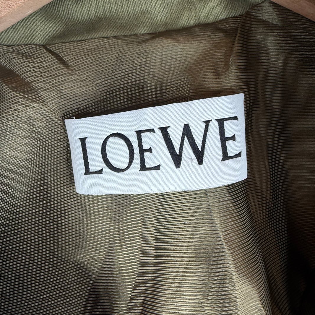 Loewe Green Fishtail Trench Jacket