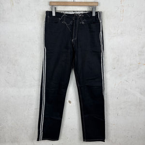 Margiela Reverse Seam Frayed Waistband Jeans