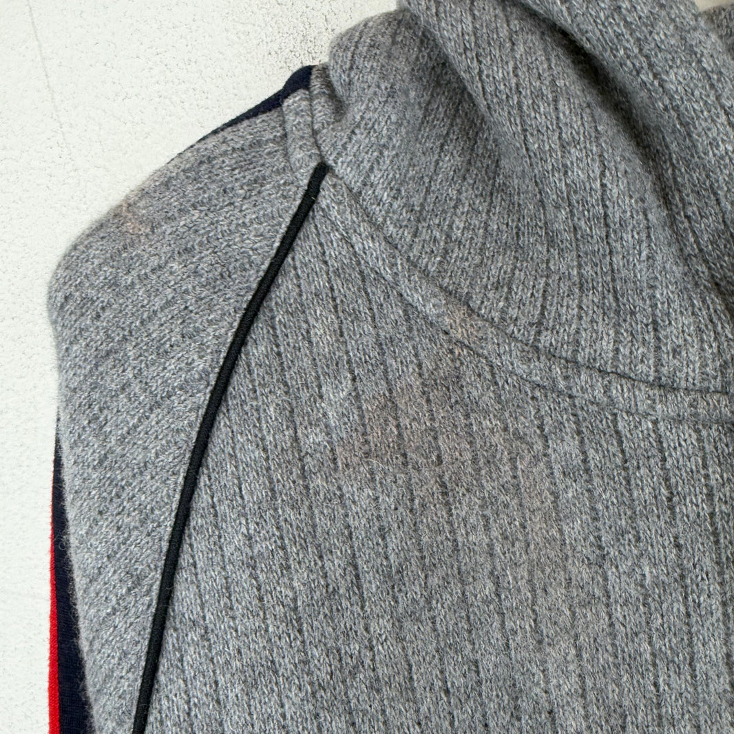 Gucci Gray Wool/Cashmere Ribbed Hoodie