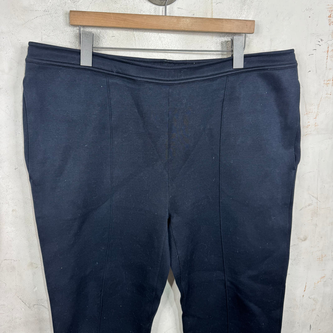 Prada Navy Pleated Sweatpants