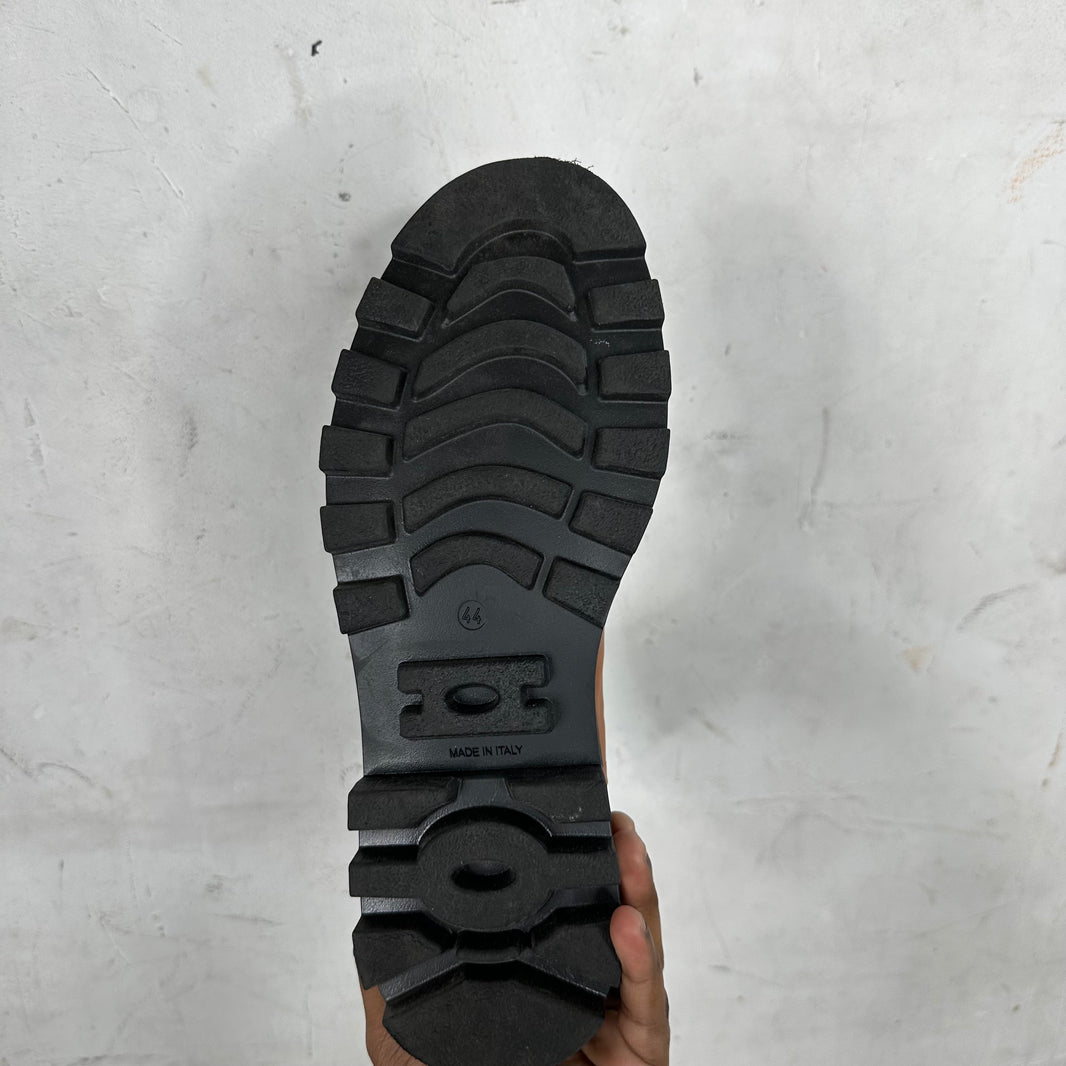 Loewe Orange Block Sole Chelsea Boots