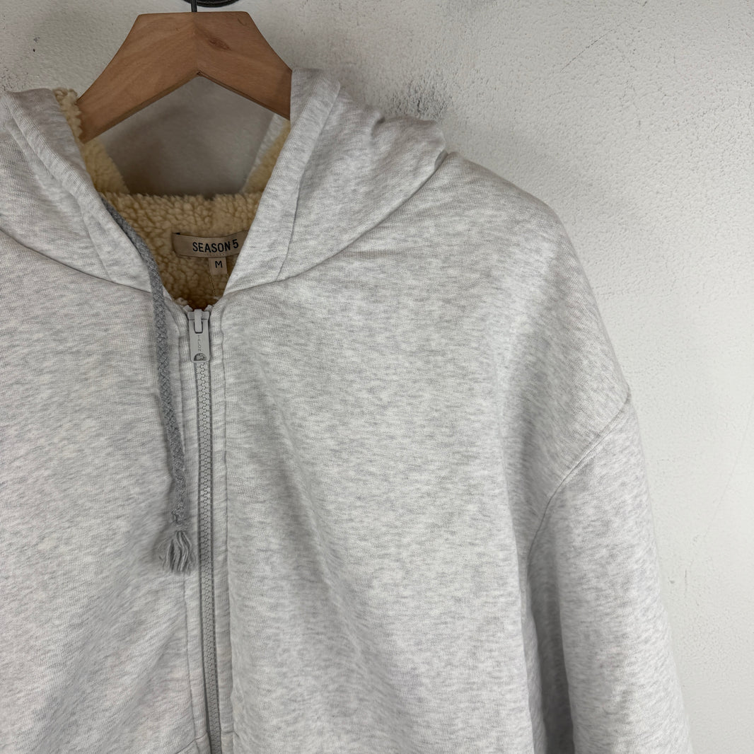 Yeezy Shearling Lined Padded Zip Hoodie