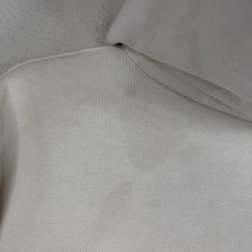 Saint Laurent Small Logo White Hoodie