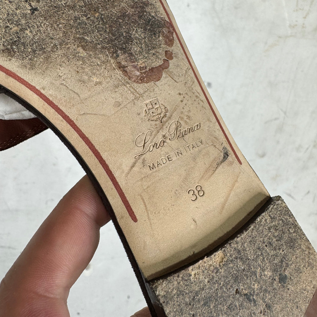 Loro Piana Suede Summer Charm Flats