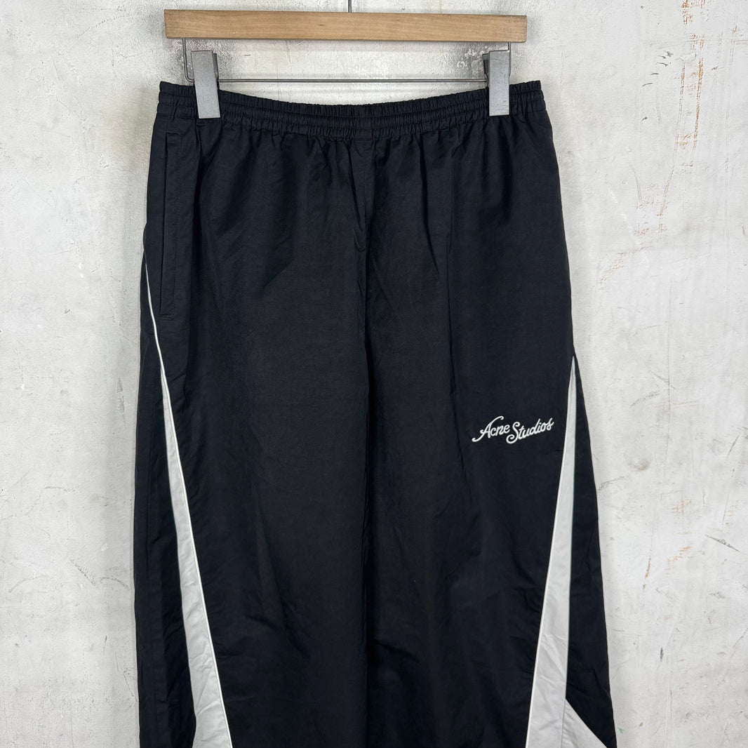Acne Studios Wide Paneled Logo Track Pants