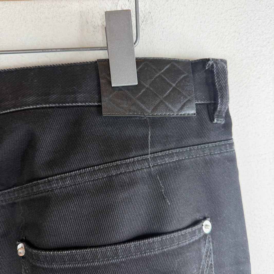 Bottega Veneta Black Washed Baggy Denim Jeans
