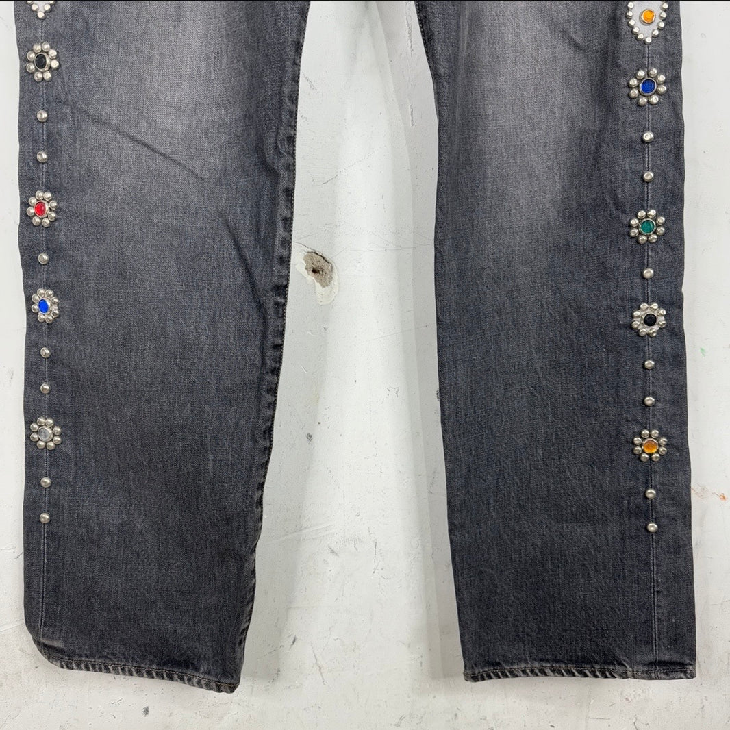 Kapital Studded Grey Jeans