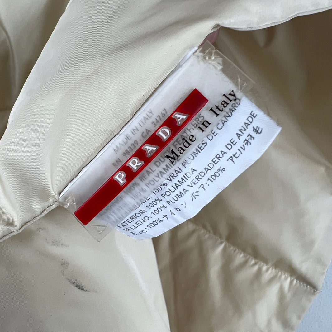 Prada Beige Puffer Scarf