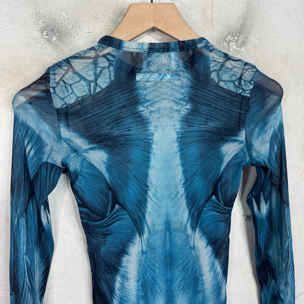 Jean Paul Gaultier Muscle Anatomy Sheer Shirt