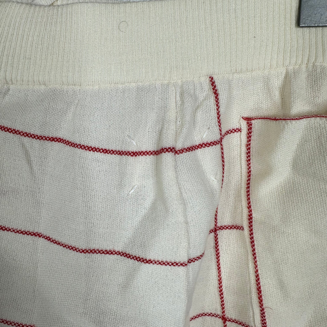Maison Margiela Wool Fringed Linen Shorts